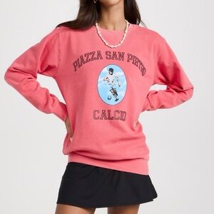 Firstport Size Large Piazza San Pietro SweatshirtPink
